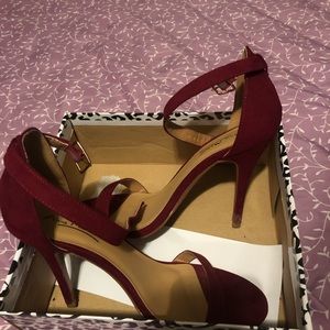 Burgundy heels